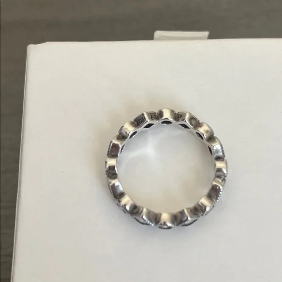 PANDORA ALLURING BRILLIANT PRINCESS RING - Picture 3 of 5